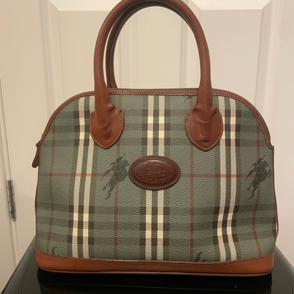 Burberry Haymarket Handbag.